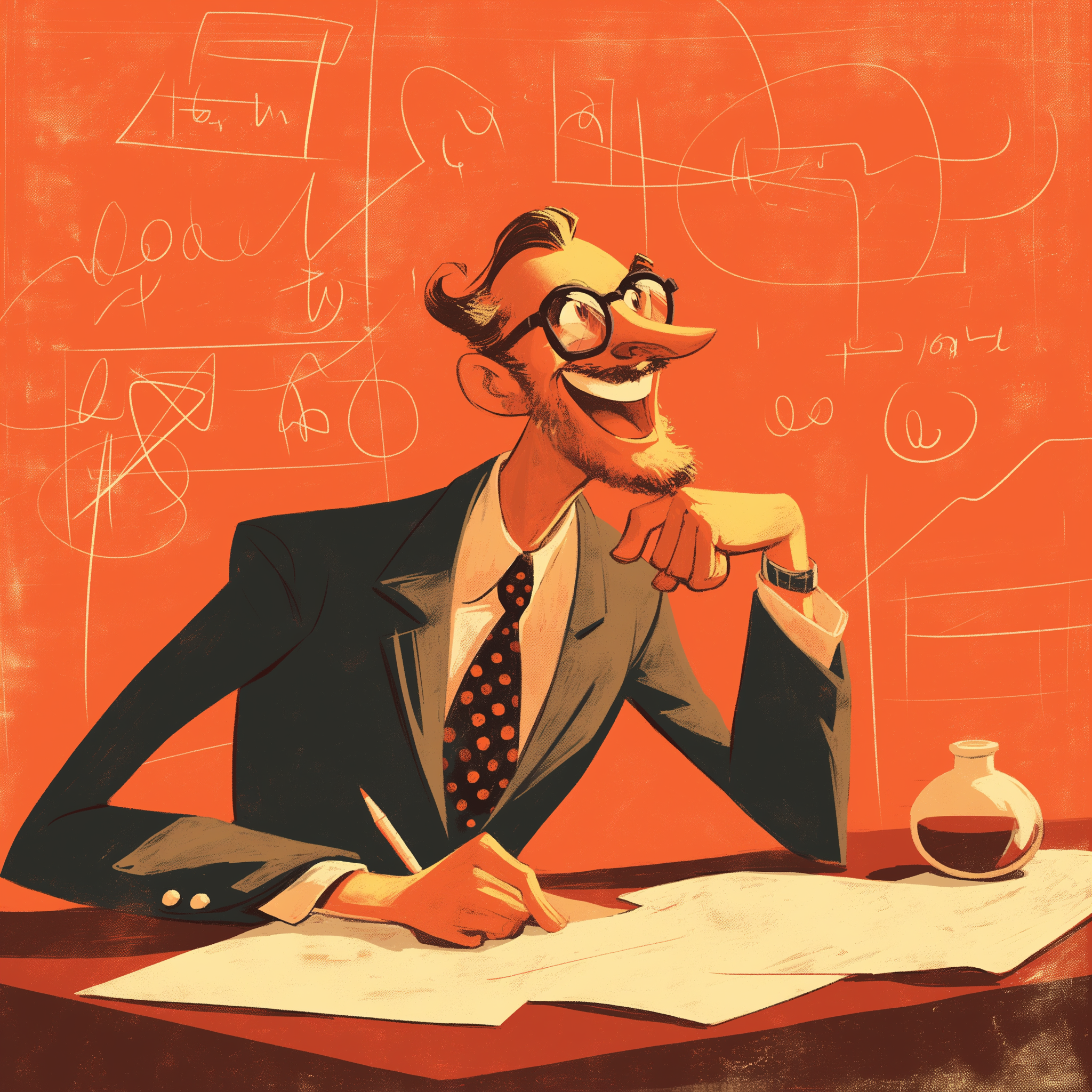 Portrait illustré de Théo, Expert LLM & R&D